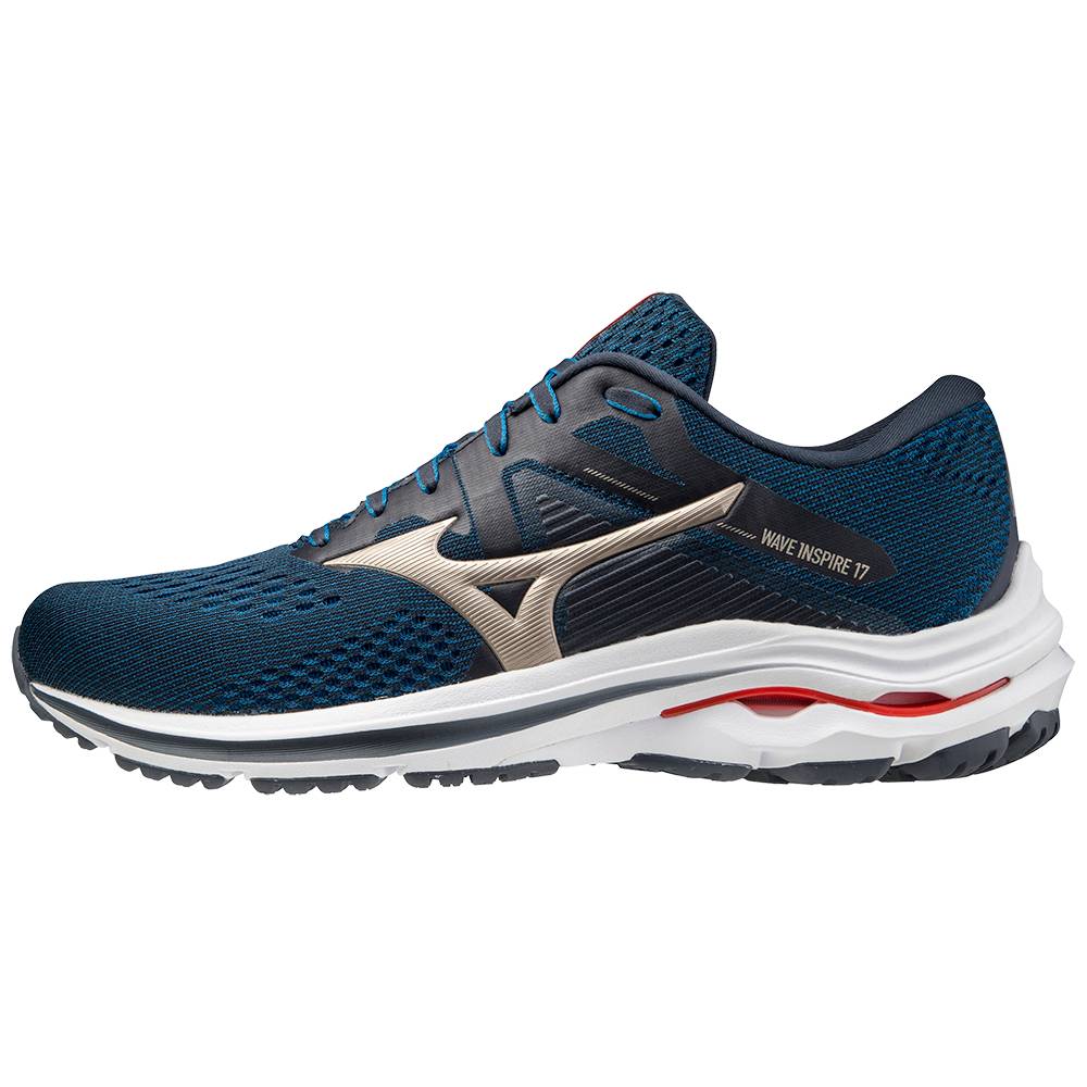 Zapatillas Running Mizuno Wave Inspire 17 Hombre Azul Marino España VHQG-62840